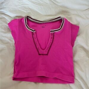 Pink urban outfitters out from under top